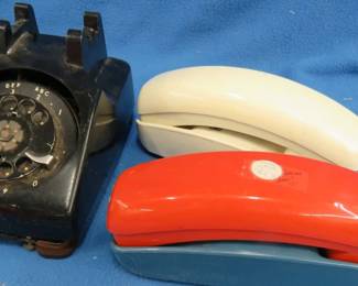 Lot 286. Two Princess and one rotary telephone