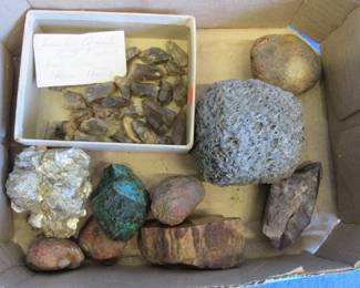Lot 310. Geologic specimens a/k/a rocks. The interesting and/or unusual rocks in this auction were all collected by an amateur geologist.