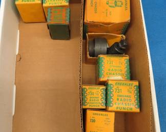 Lot 216. Greenlee radio chassis punches
