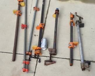 Lot 75. Pipe clamps