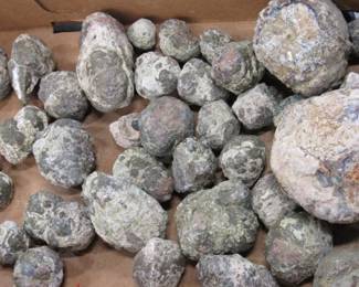 Lot 158. Geologic specimens a/k/a rocks of significance plus a book. Please see Auctioneer's Notes at the start of this auction.