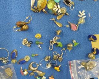 Lot 56. Costume jewelry and some sterling pieces of jewelry