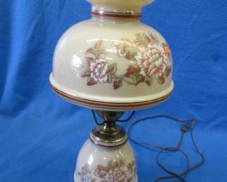 Lot 151. Electrified two-piece lamp