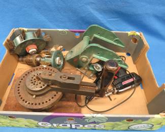Lot 256. Small metal bender, soldering gun, and more