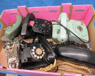 Lot 282. Old telephones