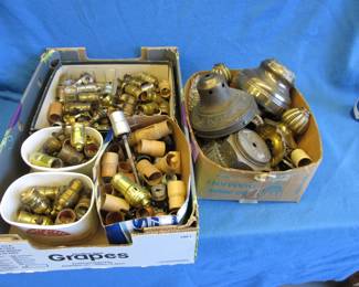 Lot 380. Lamp parts