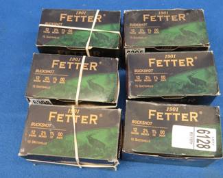 Lot 116. 90 Fetter 12-gauge, 00-Buckshot rounds