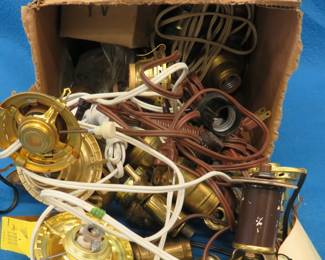 Lot 80. Lamp parts