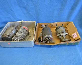 Lot 385. Four electric motors. Untested