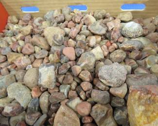 Lot 217. 9 lbs. 12 oz. of agates, mostly from Lake Superior area