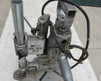 Lot 109. Schizophrenic drill press labeled Sears Craftsman and also Wards. Untested