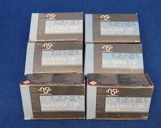 Lot 137. 60 NSI 12-gauge, Buckshot rounds