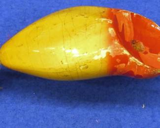 Lot 166. Vintage Heddon 2 1/2 inches wooden Weedless Widow with no line tie