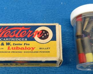 Lot 270. 15 western 32 S & W and 15 32 cal. blanks