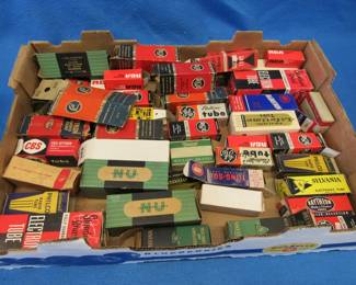 Lot 156. Empty radio tube boxes