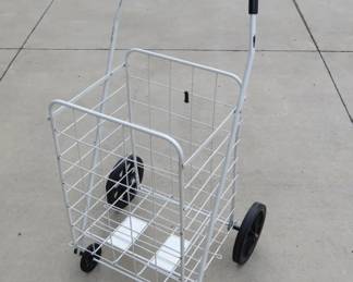Lot 73. Rolling shopping cart