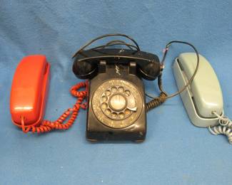 Lot 280. Two Princess and one rotary telephone