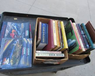 Lot 173. Mostly hard-covered books about Ford cars, trains, guns and more