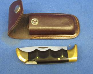 Lot 199. Kershaw folding knife and sheath