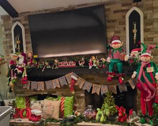 60" TV - Mantle Decor
