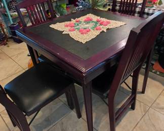 Game Table with 4 Chairs