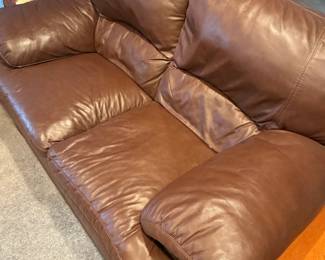 leather loveseat