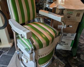 Completely restored Kokem Barber Chair