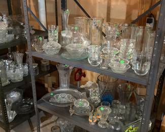 Vintage glassware