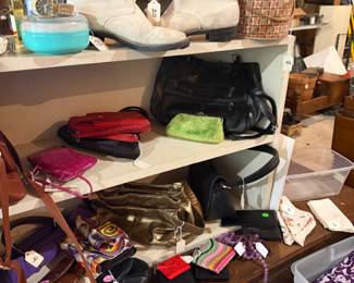 vintage boots, handbags