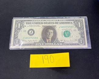 1977 Ronald Reagan One Dollar Bill