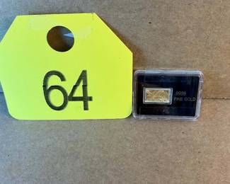 1/100th Troy Oz .9999 Fine Gold