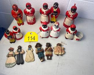 African American Salt & Pepper Shakers and Ornaments