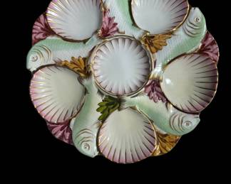 Italian handmade oyster plates