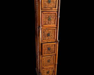Bamboo style narrow chest