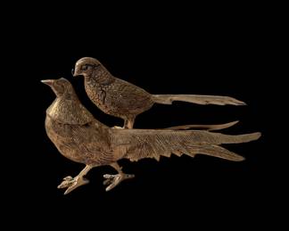 Pewter bird figures