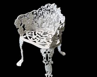 Cast iron garden chair