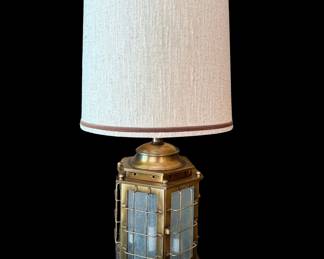 Brass lantern lamp
