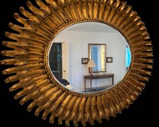 Bronze framed mirror