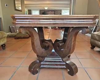 Antique Mahogany Library Table