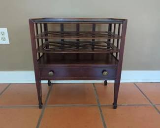 Vintage Mahogany Canterbury Table
