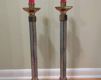 Brass alter lamps
