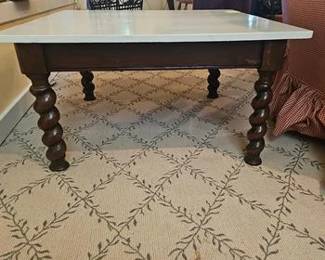 Large Square Antique Coffee Table