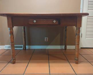 Antique farm table