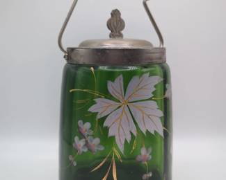 Art Nouveau biscuit jar