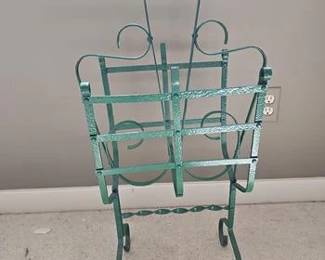 Vintage Metal Magazine Rack