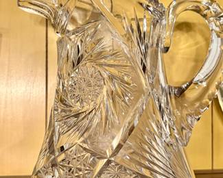 Cut  Glass Pitcher
