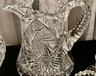 Cut Glass Pitcher
