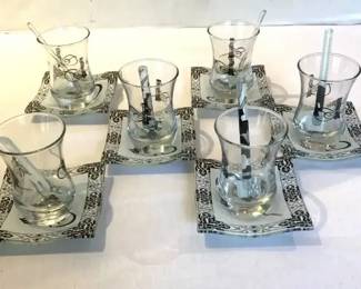 Ottoman Style Turkish Tea Set