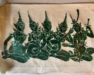 Thai Temple Rubbings Not Framed in Plastic Protecter