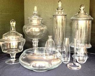 Glass Apothecary Jars Vases